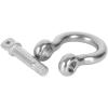 HNBun 304 Stainless Steel D Ring Shackle 5/16, 14Pcs M8 Screw Pin Anchor Shackle, Heavy Duty Bow Shape Load Clamp for Survival Rope Paracord Camping Bracelet Camping Lifting Chains, 8MM view 4