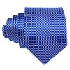 Barry.Wang Designer Classic Ties for Men Set Formal Pocket Square Cufflink Check Plaid view 4