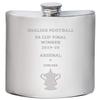 I LUV LTD 6oz Pewter Hip Flask for Arsenal English FA Cup Winner 2019-20 view 1