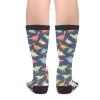 FREEHOTU Colorful Cute Dinosaurs Fun Colorful Novelty Graphic Crew Tube Socks For Men Women view 2