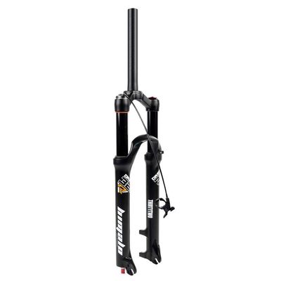 TYYT Magnesium Alloy Bicycle MTB Suspension Fork 26/27.5/29 Inch, 160mm Travel Mountain Bike Air Fork - Black (Color : Straight Remote Lockout, Size : 29 inch)