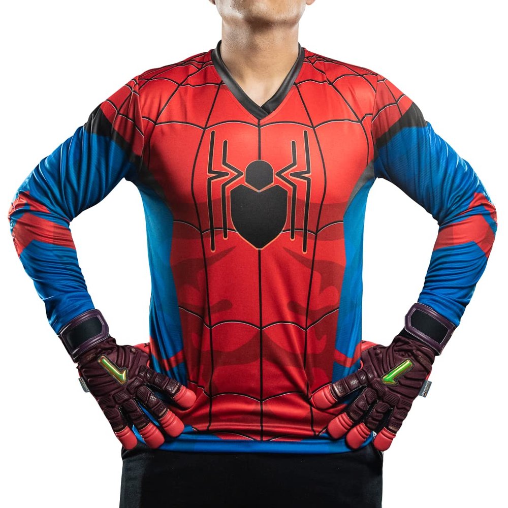 Geko Sports Red Widow II Goalkeeper Jersey (Red/Blue, Youth Large)