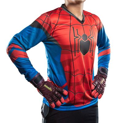 Geko Sports Red Widow II Goalkeeper Jersey (Red/Blue, Adult Large)