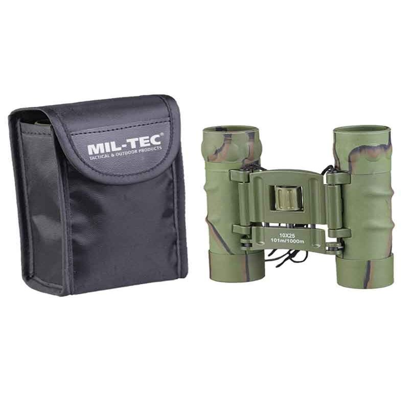 Mil-Tec Foldable Binocular Gen II 10x25 Camo