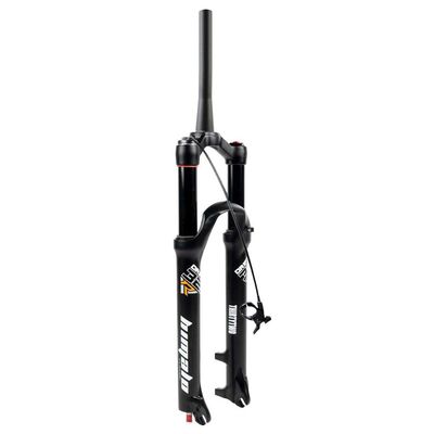 TYYT Magnesium Alloy Bicycle MTB Suspension Fork 26/27.5/29 Inch, 160mm Travel Mountain Bike Air Fork - Black (Color : Tapered Remote Lockout, Size : 26 inch)