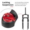 TYYT Snow/Beach Bike Fat Fork 24 Inch Suspension Forks, Air Shock Absorber Aluminum Alloy for 24x4.0 Tire view 3