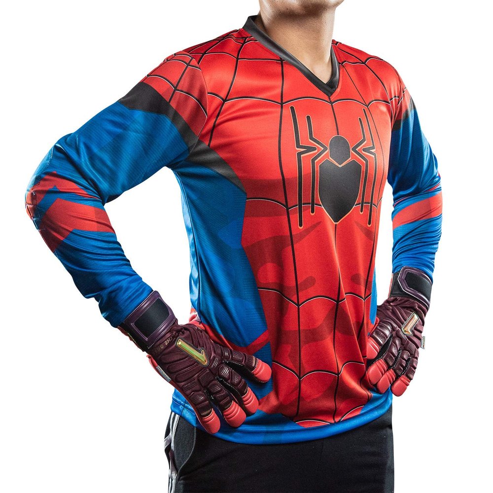 Geko Sports Red Widow II Goalkeeper Jersey (Red/Blue, Adult Medium)