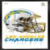 Trends International NFL Los Angeles Chargers - Drip Helmet 20 Wall Poster, 22.375" x 34", Black Framed Version view 1