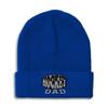 Speedy Pros Beanies for Men Hockey Dad C Embroidery Humor Team Winter Hats for Women Acrylic Skull Cap 1 Size Royal Blue Design Only view 1