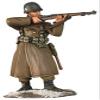 W. Britain World War 2 Allies 25066 U.S. Airborne Standing Firing M-1 Garand Winter 1:30 Scale Metal view 1
