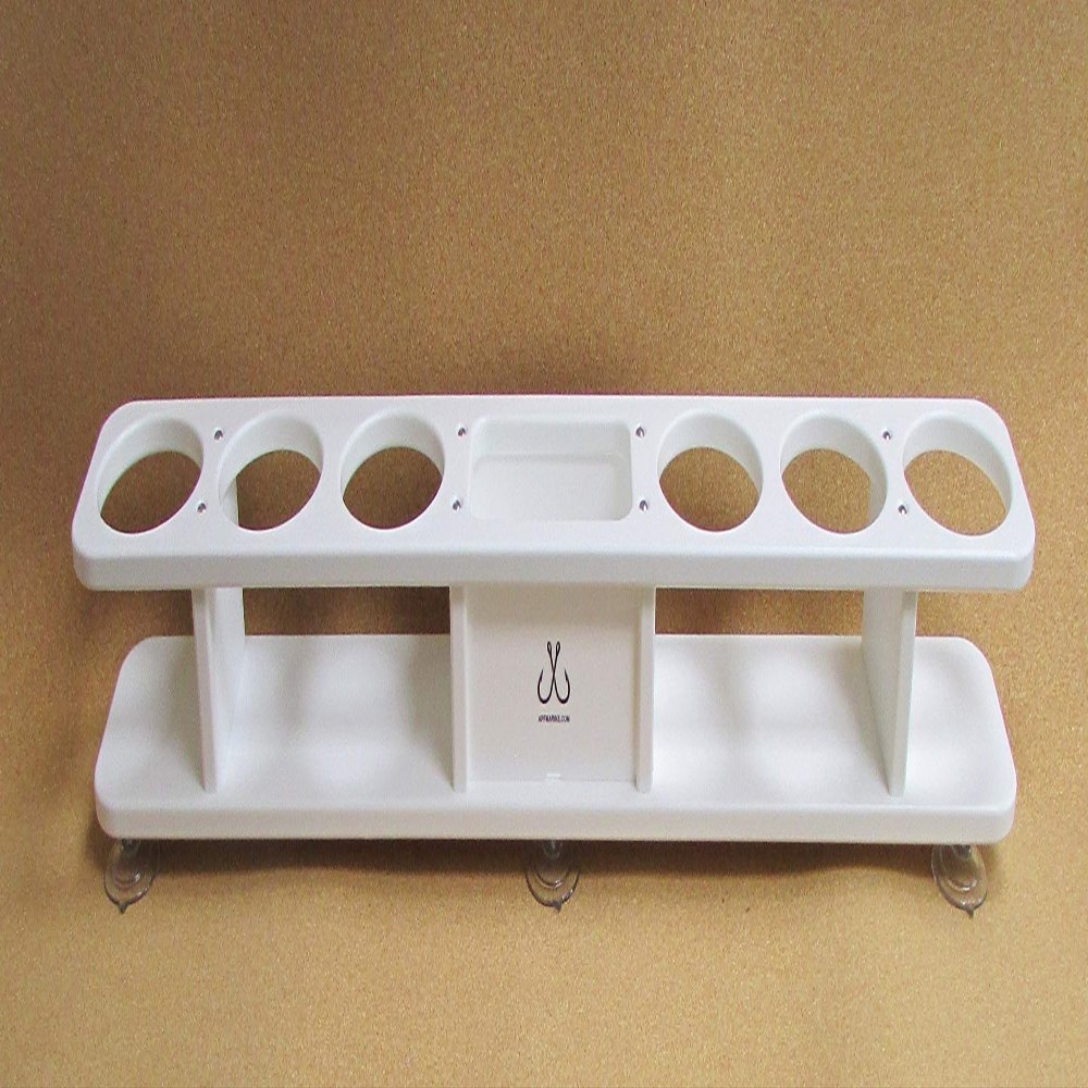 APF Marine Inline Six Beverage Cup Holder w Storage Box Catch All