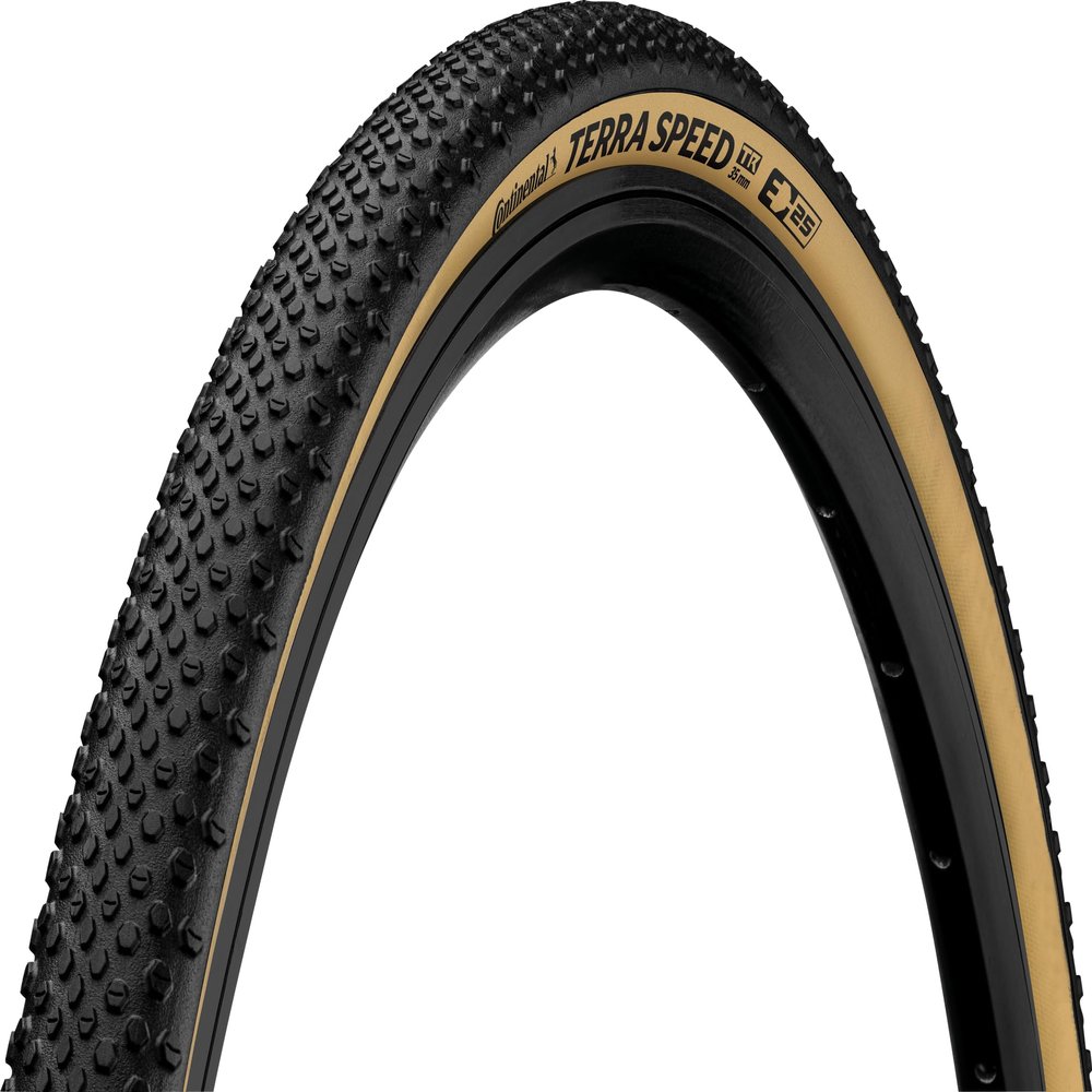 Continental Terra Speed Tire - 650b x 40, Tubeless, Folding, Black/Cream, BlackChili, Protection, E25