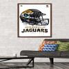 Trends International NFL Jacksonville Jaguars - Drip Helmet 20 Wall Poster, 22.375" x 34", Mahogany Framed Version view 2