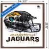 Trends International NFL Jacksonville Jaguars - Drip Helmet 20 Wall Poster, 22.375" x 34", Mahogany Framed Version view 3