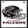 Trends International NFL Atlanta Falcons - Drip Helmet 20 Wall Poster, 14.725" x 22.375", Black Framed Version view 1