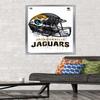 Trends International NFL Jacksonville Jaguars - Drip Helmet 20 Wall Poster, 22.375" x 34", Silver Framed Version view 2