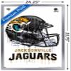Trends International NFL Jacksonville Jaguars - Drip Helmet 20 Wall Poster, 22.375" x 34", Silver Framed Version view 3