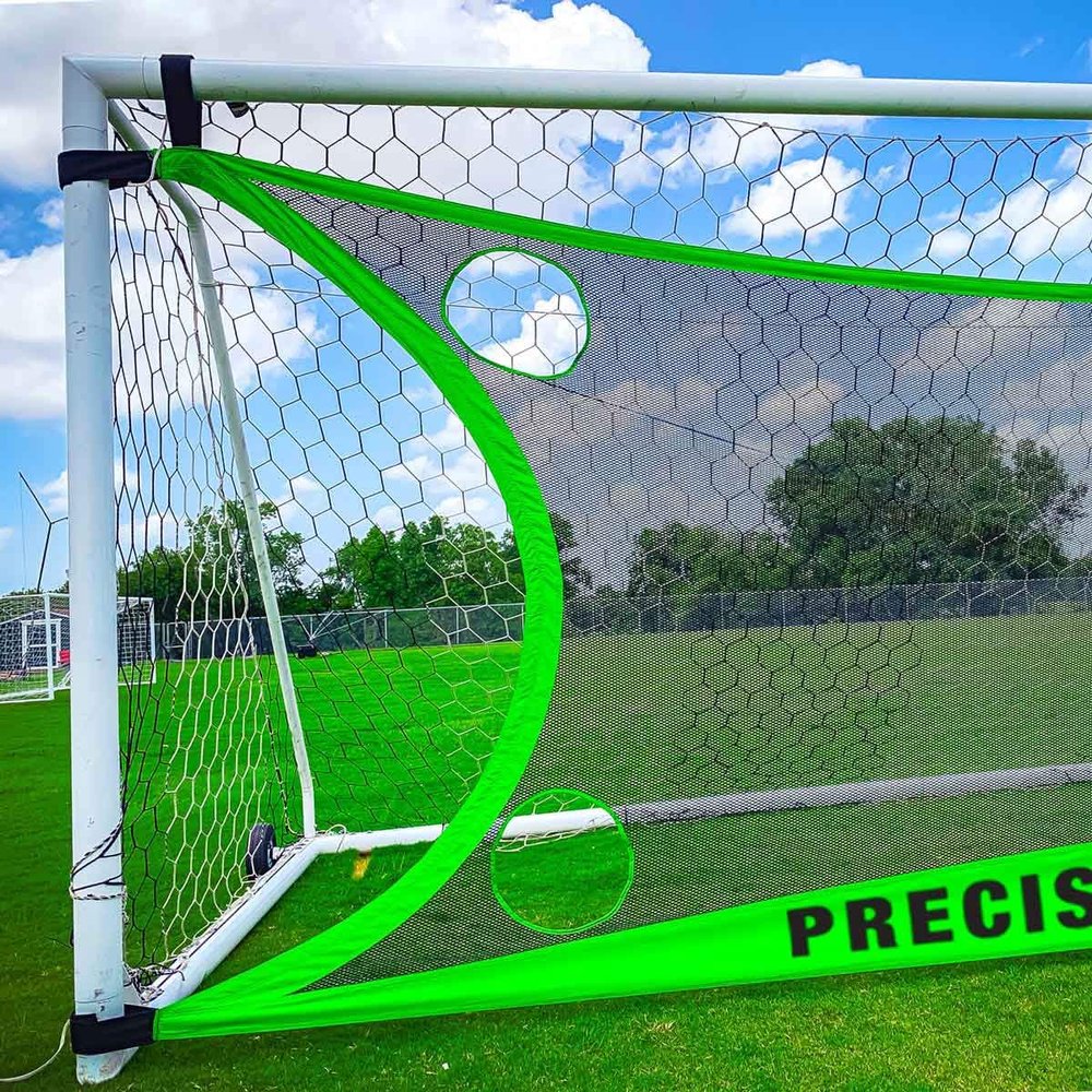Soccer Innovations 8'x24' Precision PK-Pro II Sniper's Target Goal Net, Green