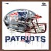 Trends International NFL New England Patriots - Drip Helmet 20 Wall Poster, 22.375" x 34", Mahogany Framed Version view 1