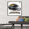 Trends International NFL Jacksonville Jaguars - Drip Helmet 20 Wall Poster, 22.375" x 34", Barnwood Framed Version view 2