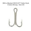 6pcs Fish WOW! 3oz Gold Silver Laser Tape Spoon jig Metal Chrome Fishing jigs with a 3X Strong Mustad Treble Hook 2/0 view 2
