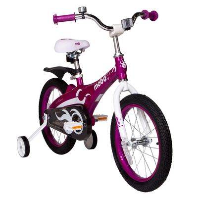 Mobo Childrens-Road-Bicycles Lite Bike w/Training Wheels. 16 Bicycle for 4-6 Years Olds
