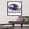 Trends International NFL Minnesota Vikings - Drip Helmet 20 Wall Poster, 22.375" x 34", Black Framed Version view 2