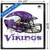 Trends International NFL Minnesota Vikings - Drip Helmet 20 Wall Poster, 22.375" x 34", Black Framed Version view 3
