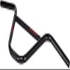 Eclat Controller BMX Handlebar, Diameter: 22.2mm, 29.5'', Rise: 9.5, Black view 2