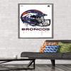 NFL Denver Broncos - Drip Helmet 20 Wall Poster, 34L x 22.4W, Barnwood Framed Version view 2
