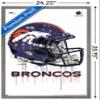 NFL Denver Broncos - Drip Helmet 20 Wall Poster, 34L x 22.4W, Barnwood Framed Version view 3