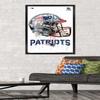 Trends International NFL New England Patriots - Drip Helmet 20 Wall Poster, 22.375" x 34", Black Framed Version view 2