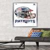 Trends International NFL New England Patriots - Drip Helmet 20 Wall Poster, 22.375" x 34", Silver Framed Version view 2