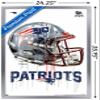 Trends International NFL New England Patriots - Drip Helmet 20 Wall Poster, 22.375" x 34", Silver Framed Version view 3