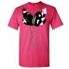 Huge Hanging Headphones T-Shirt DJ Music Tee Shirt Hot Pink X-Large view 2
