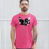 Huge Hanging Headphones T-Shirt DJ Music Tee Shirt Hot Pink X-Large view 4