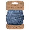 Karma Blue Basket Weave Headband for Women - Medium - Fabric Headband and Stretchy Hair Scarf - Blue view 1