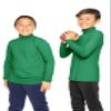 Boy's Oh So Soft Turtleneck Kelly Green Medium view 2