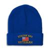 Speedy Pros Beanies for Men American Veteran Korean War A Skull Cap Winter Hats for Women Acrylic One Size Royal Blue Design Only view 1