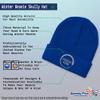 Speedy Pros Beanies for Men American Veteran Korean War A Skull Cap Winter Hats for Women Acrylic One Size Royal Blue Design Only view 4