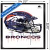 NFL Denver Broncos - Drip Helmet 20 Wall Poster, 34L x 22.4W, Black Framed Version view 3
