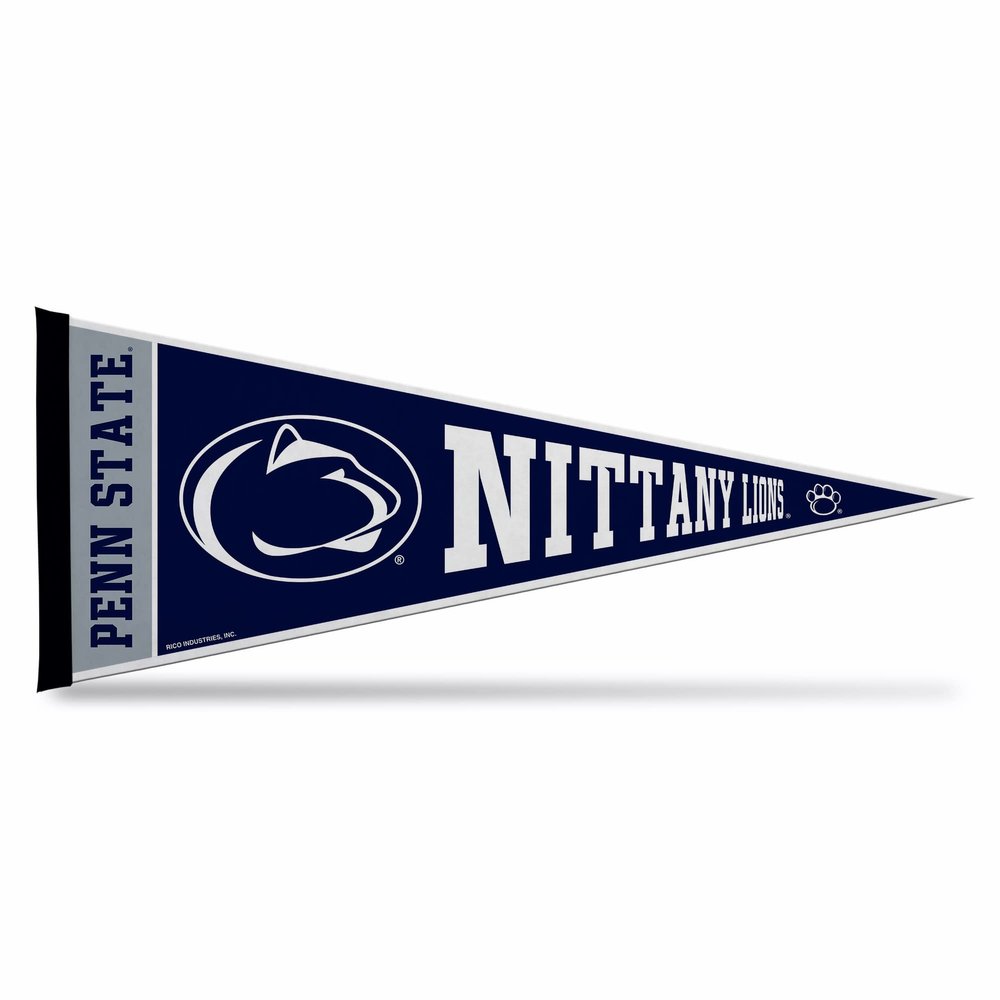 Rico Industries NCAA Penn State Nittany Lions - PSU Exclusive 12" x 30" Felt Wall Dcor Pennant - Great for Home/Bed Room/Man Cave Dcor