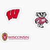 University of Wisconsin Madison Pack - Pack of 3 Stickers - Auto, Wall, Laptop, Cell, Truck Sticker for Windows, Cars, Trucks view 1