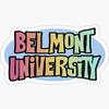Belmont University 90S - Pack of 3 Stickers - Auto, Wall, Laptop, Cell, Truck Sticker for Windows, Cars, Trucks view 1