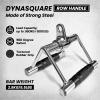 DYNASQUARE Tricep Press Down Cable Machine Attachment, Body Building, LAT Pulldown Attachments, Home Gym Accessories, Double D Handle, V Bar, Tricep Rope, Pull Down Bar view 2