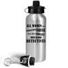 Art by Chelsydale Gifts for Detective Water Bottle Tumbler Drinkware - Private Investigator Police Officer Operative Crime Law Enforcement Funny Cute Gag Appreciation Idea - Women Coolest Become view 2