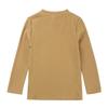 2Pcs Kids Boys Girls Cotton Pajamas Set, Toddler Solid Snug Fit Sleepwear Long Sleeve Tops + Elastic Pants Yellow view 2