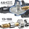 Sougayilang Spinning Fishing Reel,Ultra Smooth 13+1 Stainless Surf Reel,Powerful Drag and High Speed Saltwater & Freshwater Surf Fishing Reel 12000 view 3