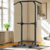 Dland Power Tower Pull Up Bar Dip Station and Height Adjustable Dip Bar Stand, Multi-Function Home Gym Exercise Equipment Strength Training Fitness Workout Station, Black view 2