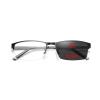 willochra Photochromism Gray Bifocal Reading Glasses +1.25 Strength Men Women Lightweight Square Frame Transition Readers Eyeglasses (black, 2.25) view 1